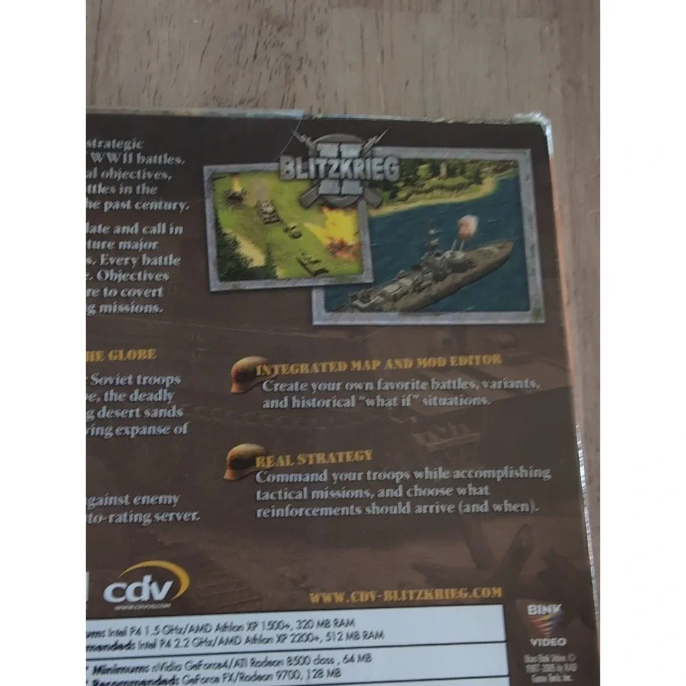 Blitzkrieg II: Return To The‎ Battlefield Game (2007 PC-DVD-Rom Software)